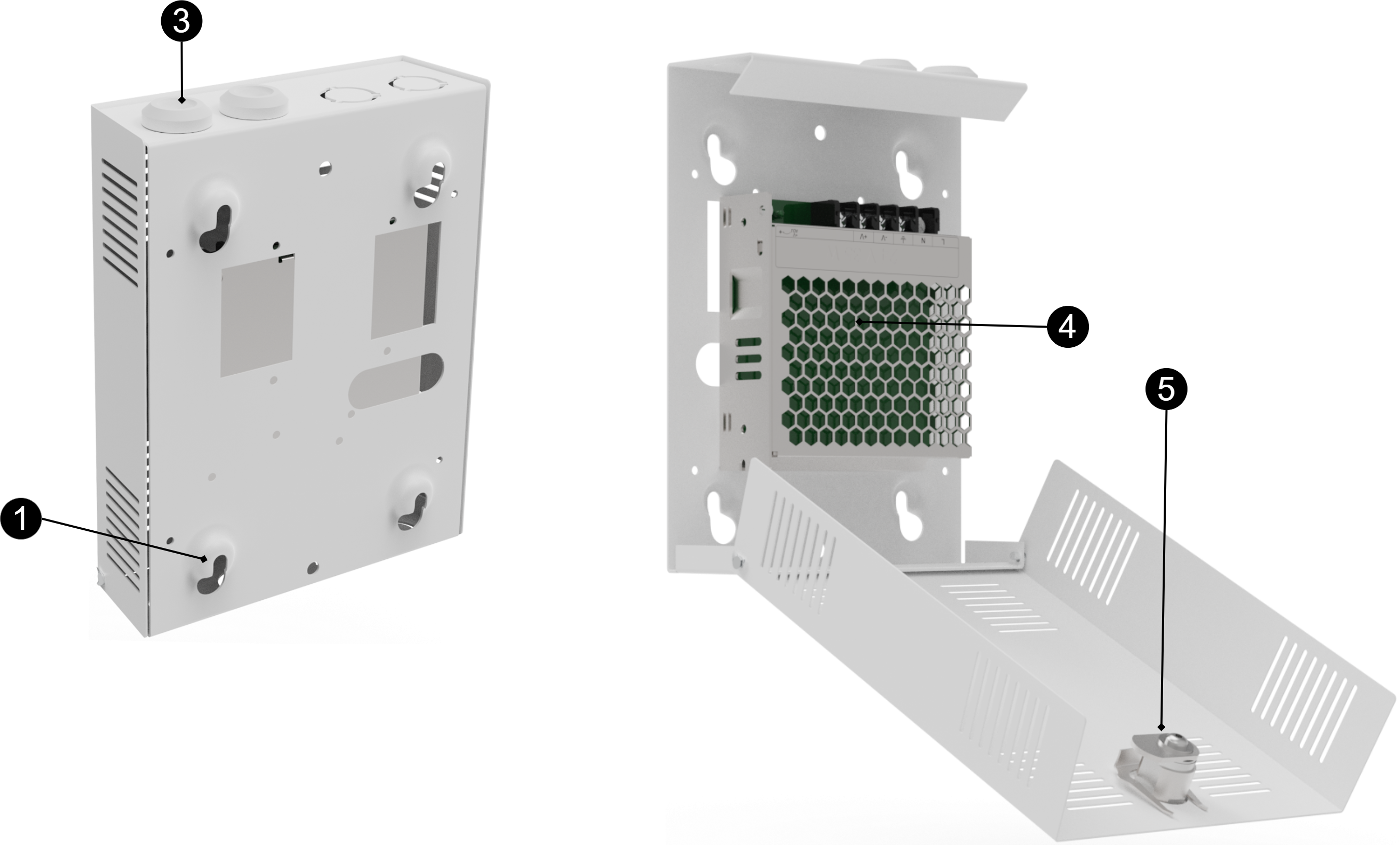 Power supply 24V 3A och Power supply 24V 5A