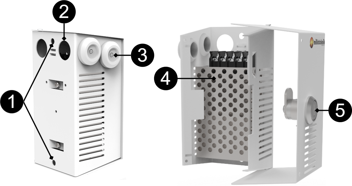 Power supply 12V 2A och Power supply 12V 1A