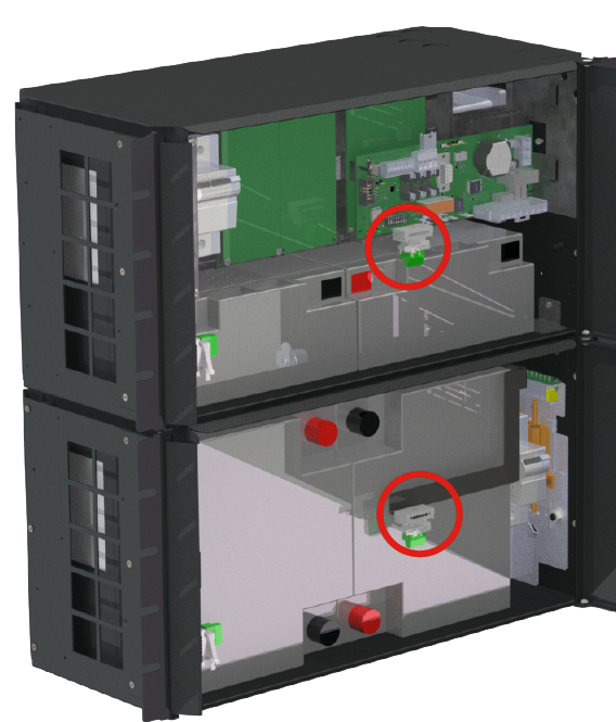 Placement of tamper switch when wall mounted.