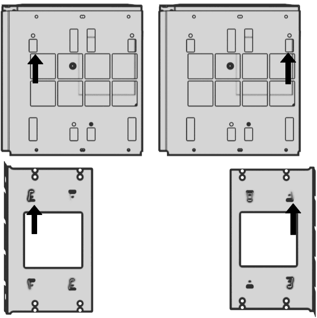 Asenna kiinnikkeet koteloon