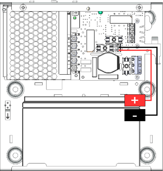 Connecting a battery