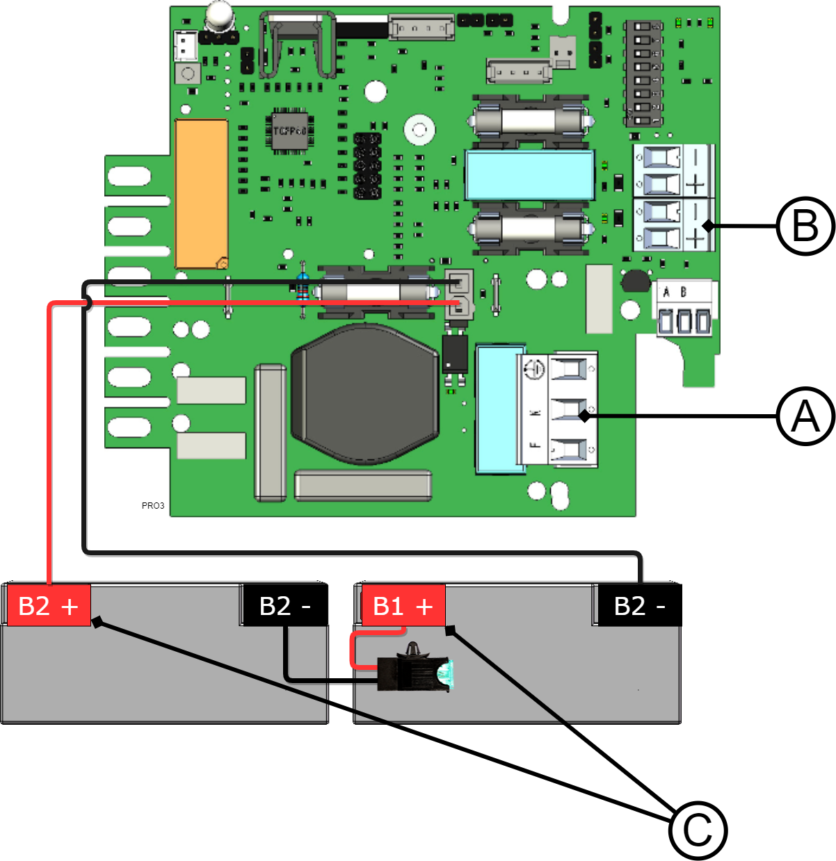 Mätpunkter PRO3, 24 V.