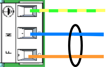 Connect the mains to the motherboard