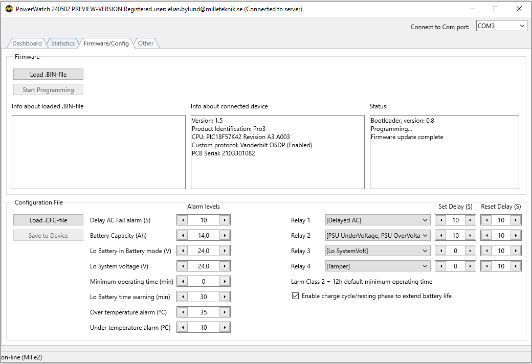 Firmwareoppdatering 1.Firmwareoppdatering 6.