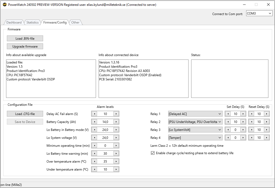 Firmwareoppdatering 8.