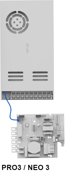 Mains voltage is controlled via the processor on the motherboard and cannot be set.