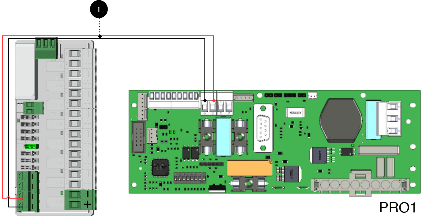 Connect the card as shown in the picture