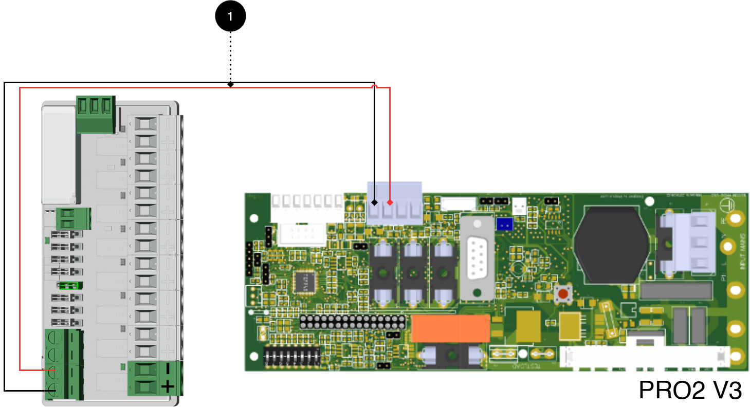 Connect the card as shown in the picture.
