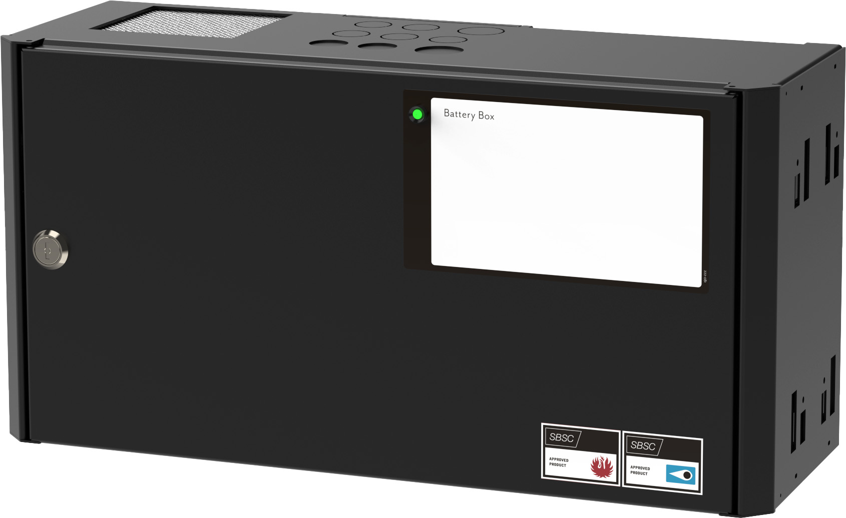 Battery boxes and battery shelves