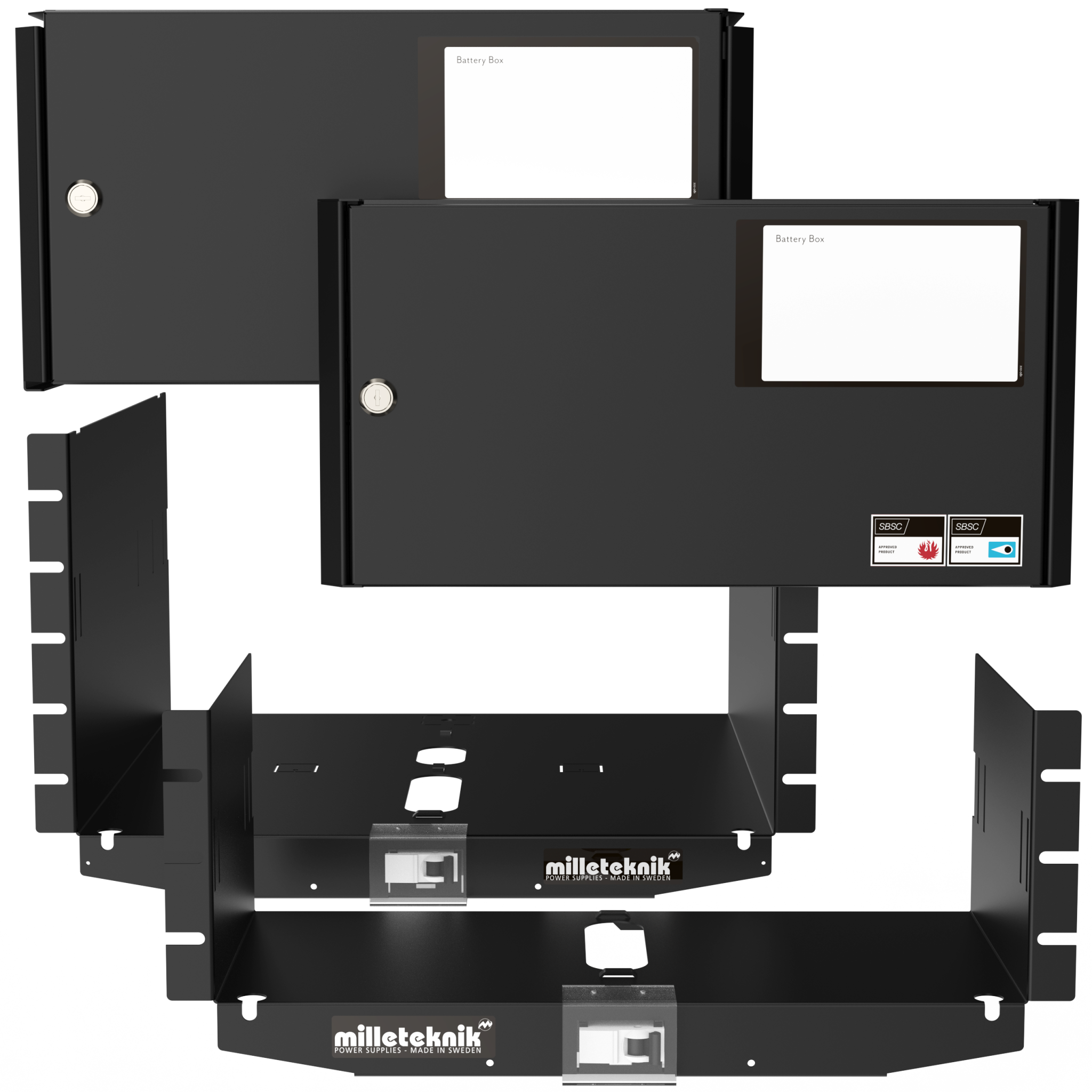 Batteriboxar & batterihyllor